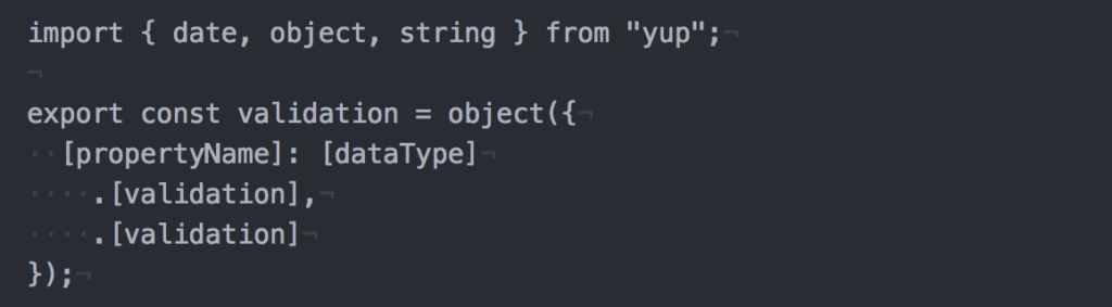 Sample: Structure of schema validation